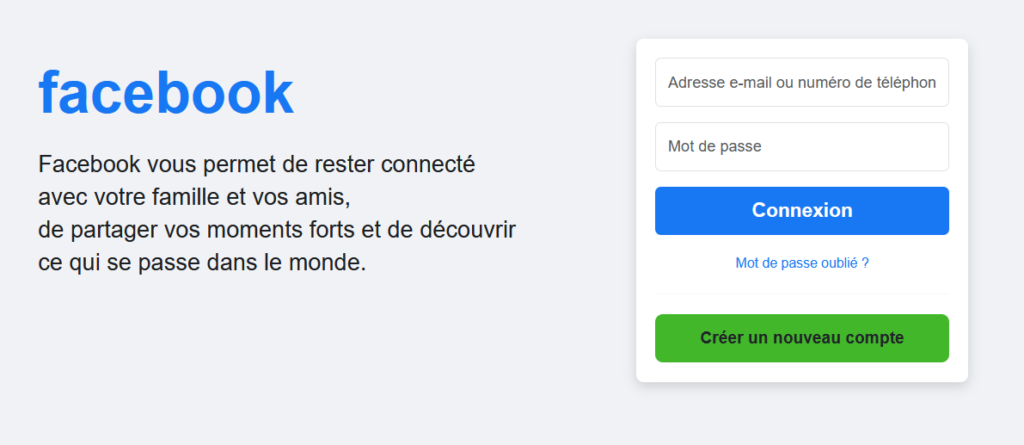 Reproduire l’espace de connexion Facebook avec Bootstrap