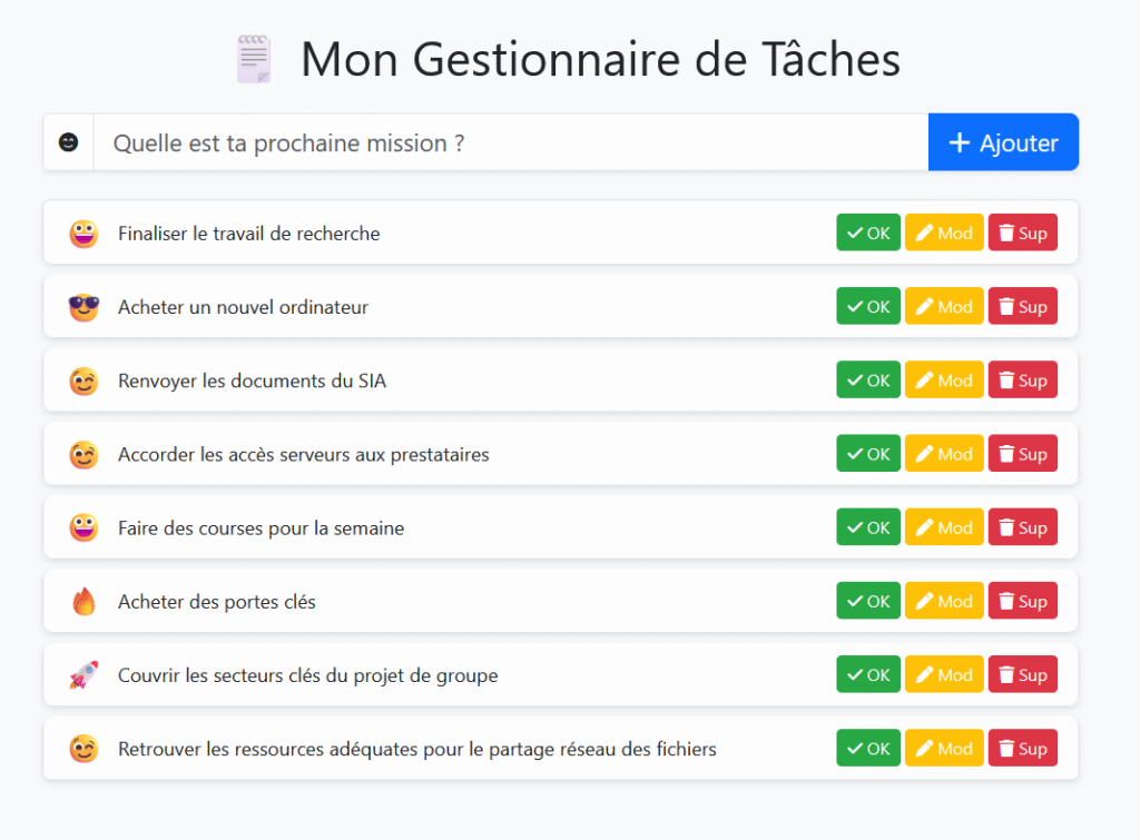 Crée ton Application de Gestion de Tâches en HTML, Bootstrap et JavaScript 🎉