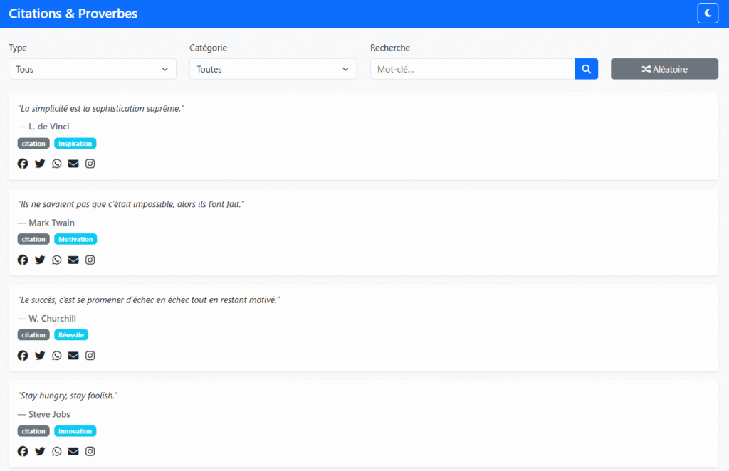 Comment créer un générateur de citations et proverbes avec JavaScript, Bootstrap et JSON (sans serveur)