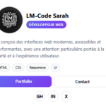 Profil d'un développeur web.