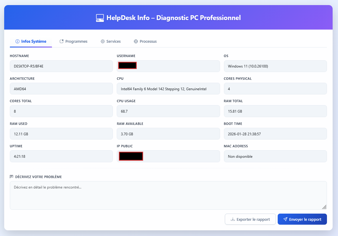 Créer une Application Web de Diagnostic PC avec Flask et Python – Tutoriel Complet