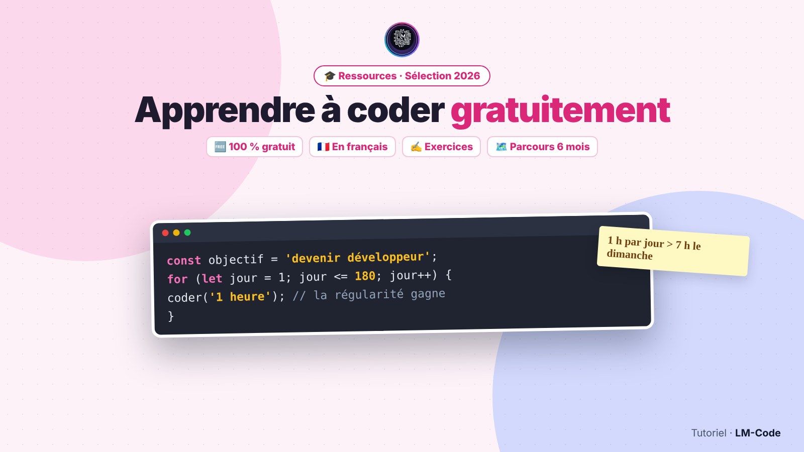 Apprendre à coder gratuitement : Les meilleurs sites gratuits pour apprendre à coder en 2026