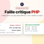 Faille critique PHP CVE-2026-109618 et CVE-2026-109619 corrigée dans PHP 8.4.27