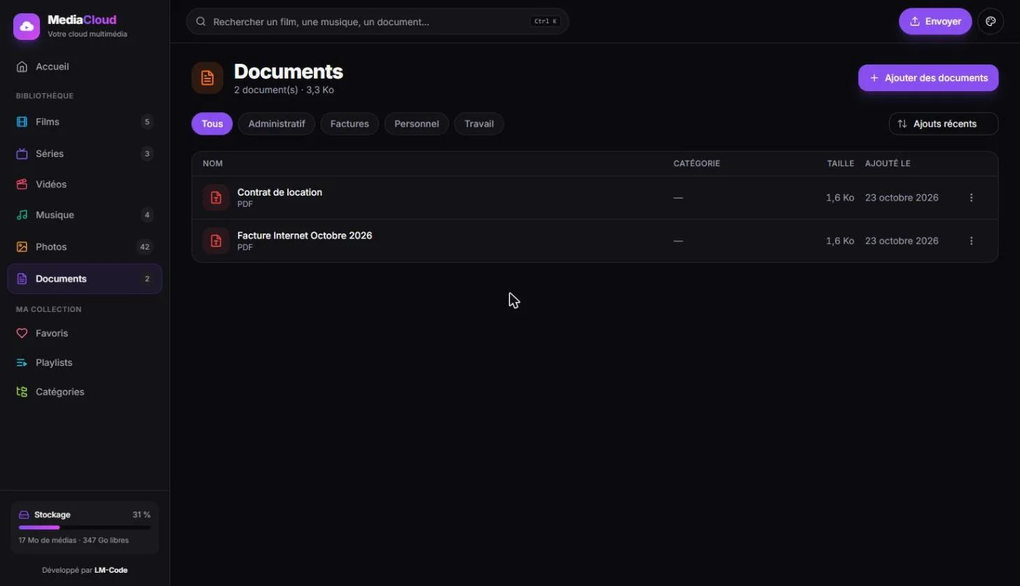 Documents PDF et fichiers texte consultables dans MediaCloud
