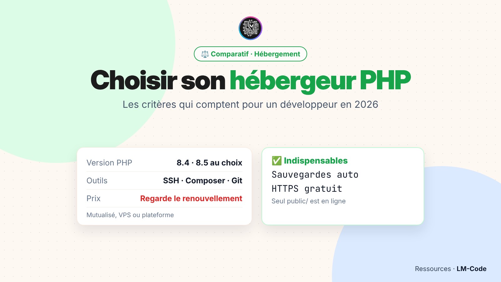 Meilleur hébergeur PHP en 2026 pour développeurs
